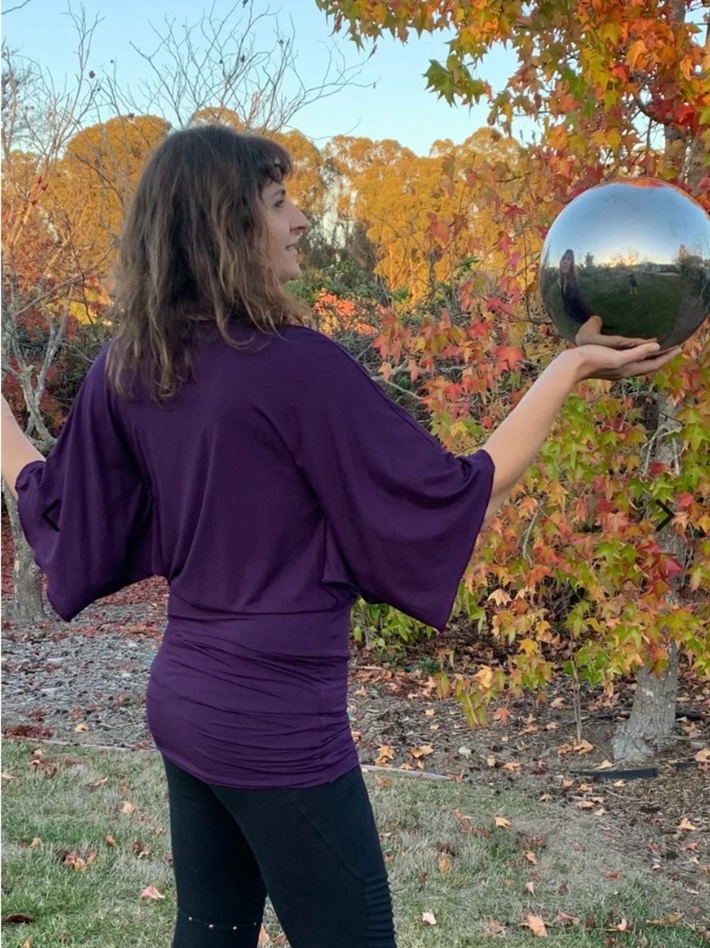 Knit Tunic Dress - Plum - Om Gaia Tree